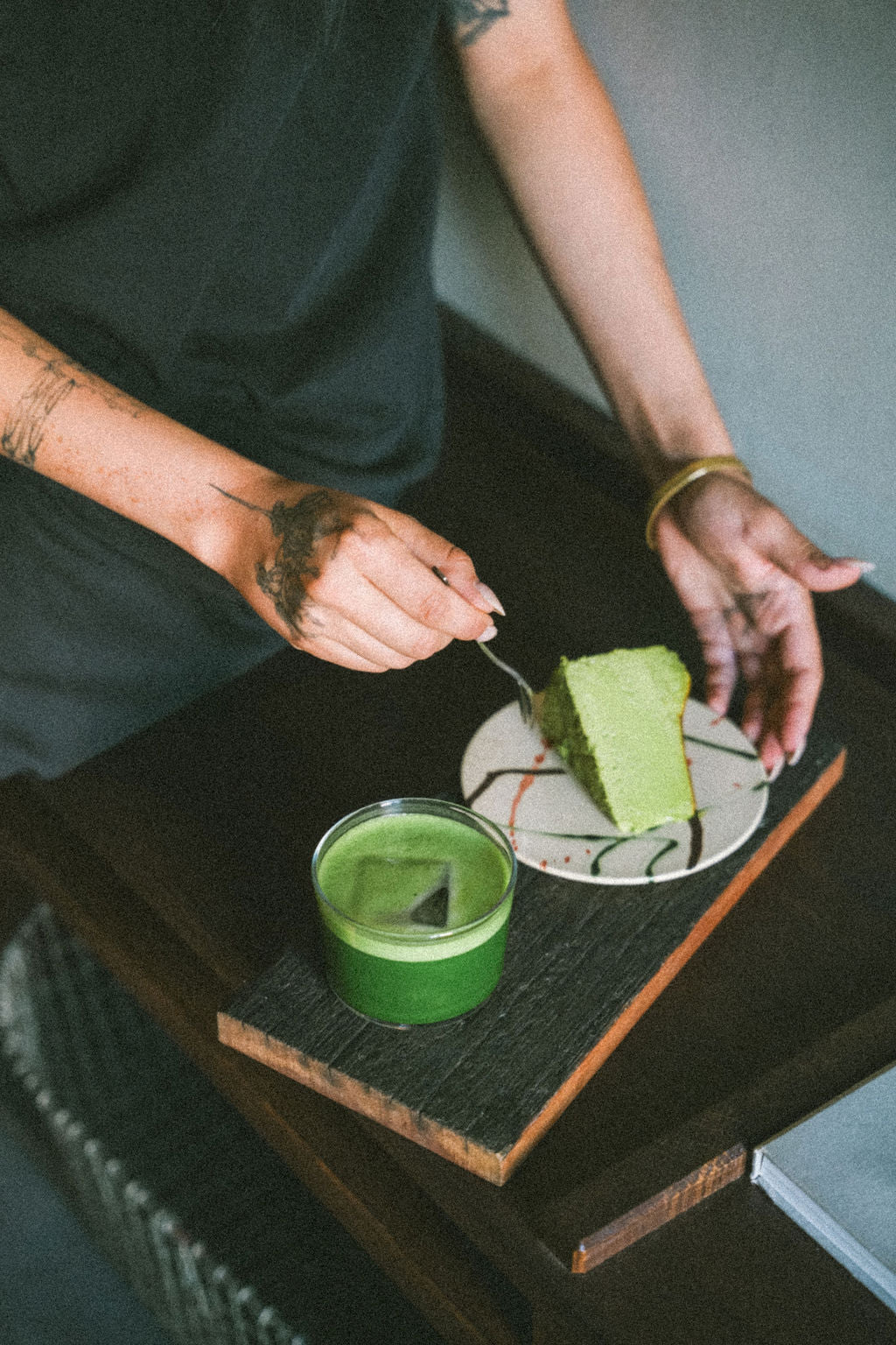 Renshū matcha, lifestyle shot