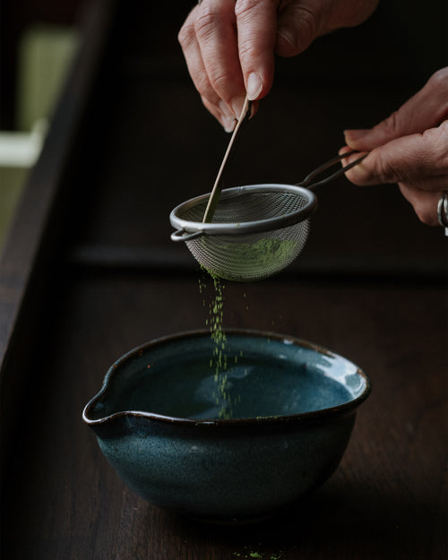 Bamboo matcha spoon, detail