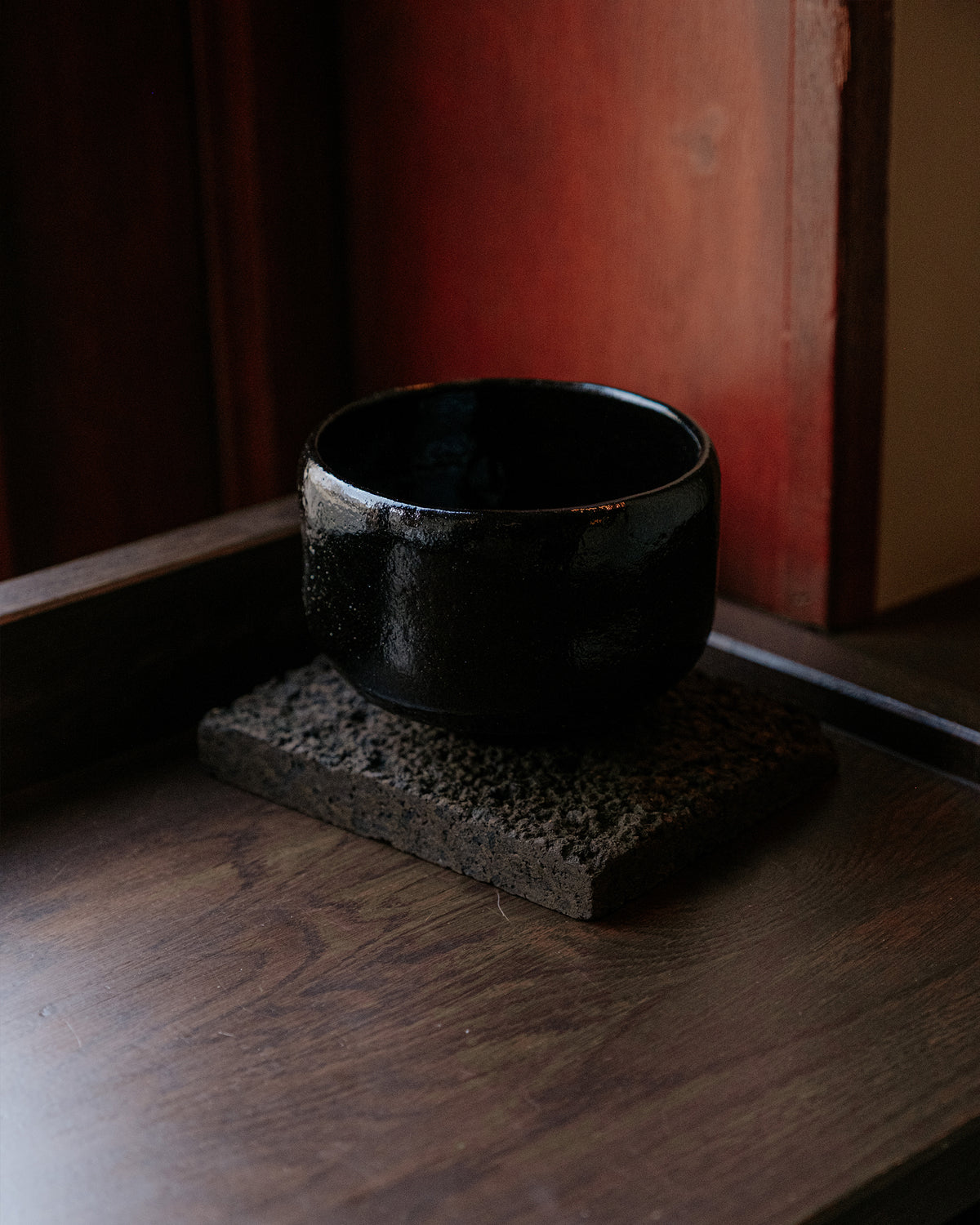 Chawan 10, raku bowl detail