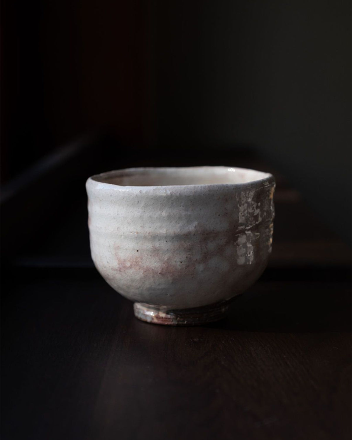 Hagi chawan by Kunisuke Nakahara, bowl detail
