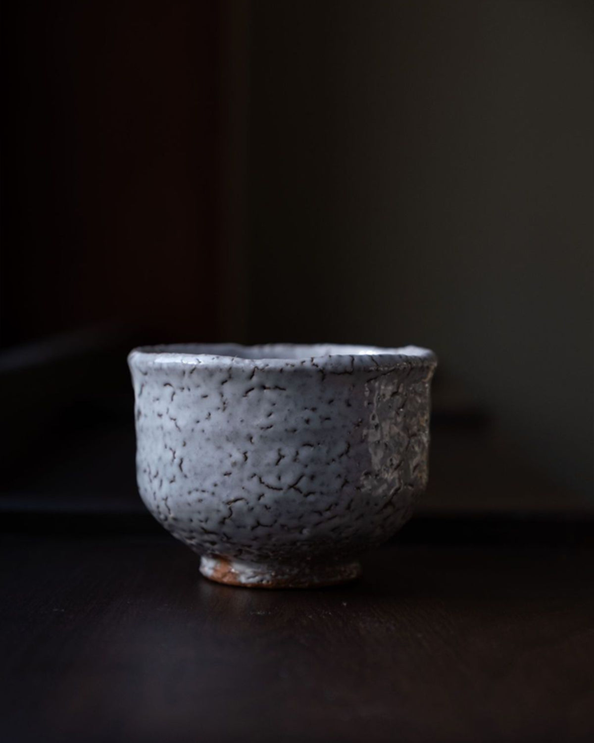 Hagi chawan by Kunisuke Nakahara, bowl overhead