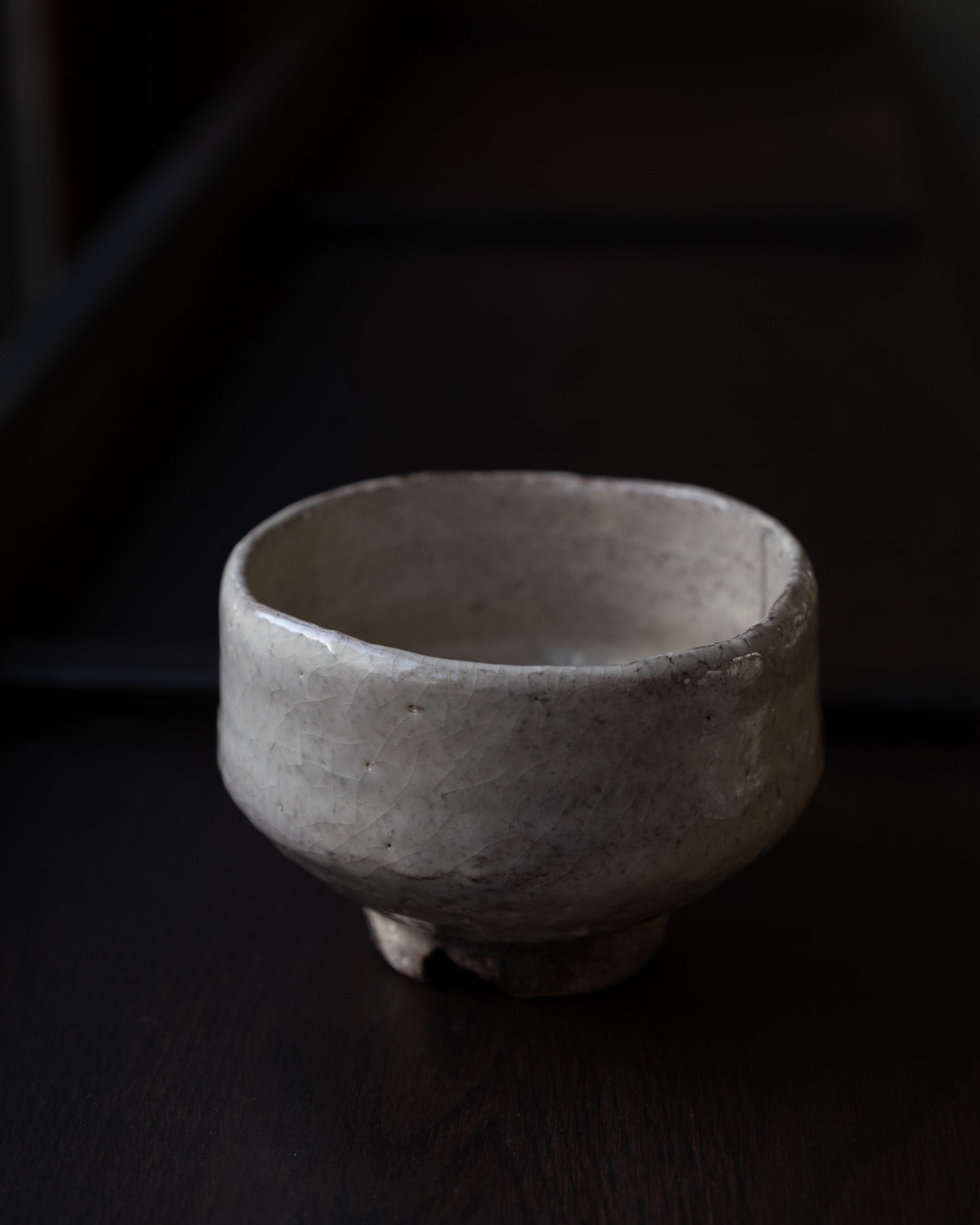 Hagi chawan by Shuen Yoshida, bowl detail