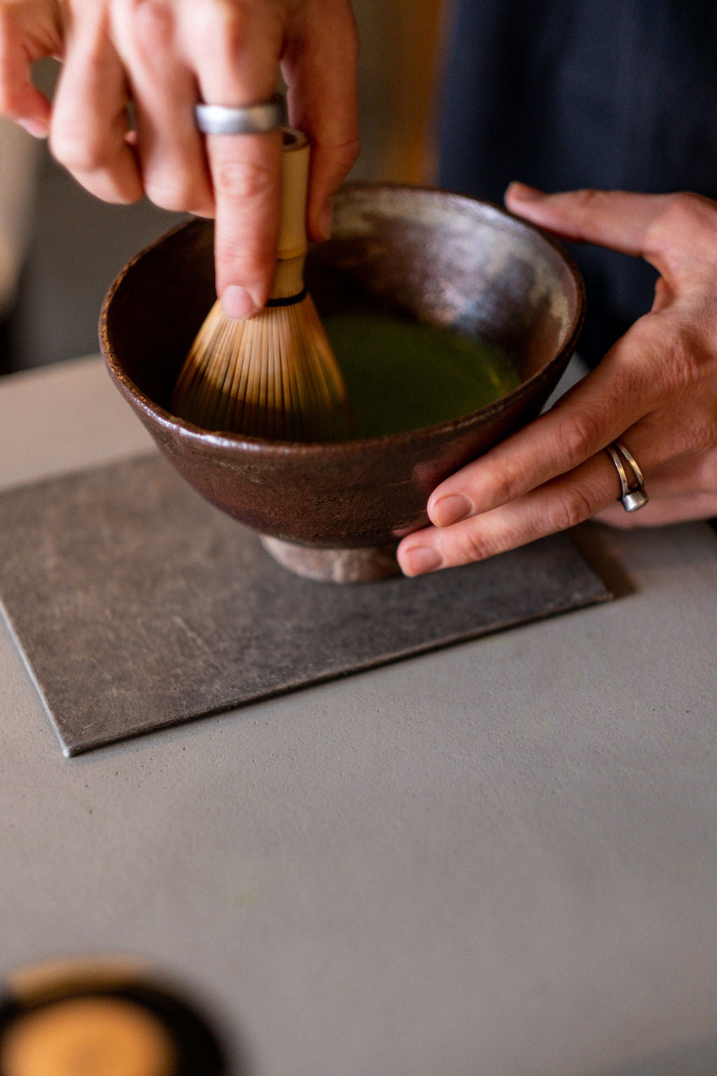 Satori matcha, styled shot