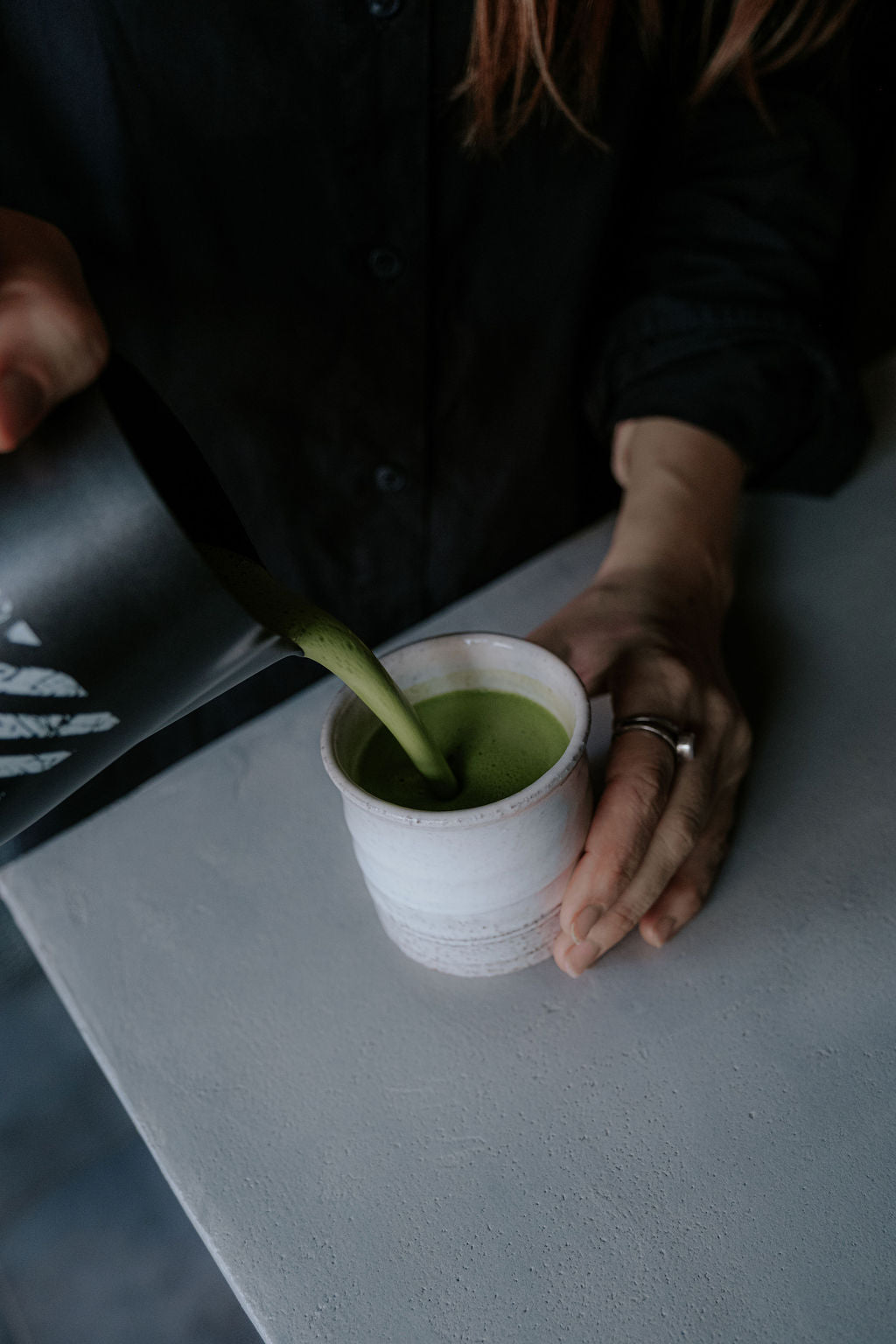 Kūkai ceramic cup, lifestyle shot